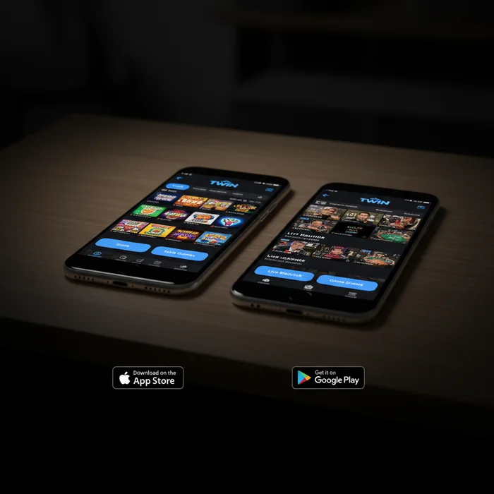 Interface mobile Twin — affichage responsive via navigateur mobile sur smartphone